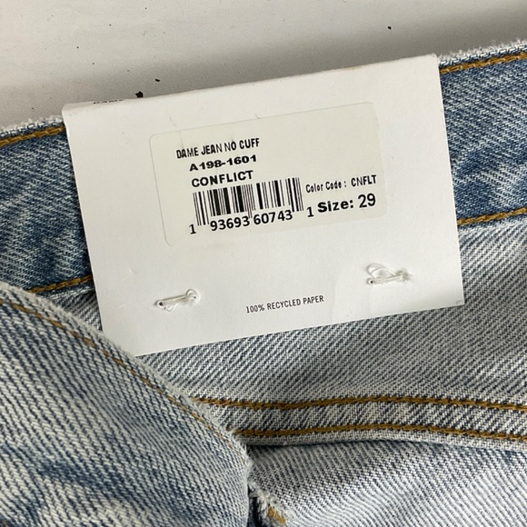 AGOLDE Dame Wide Leg Jeans in Conflict NWT - Picture 9 of 15